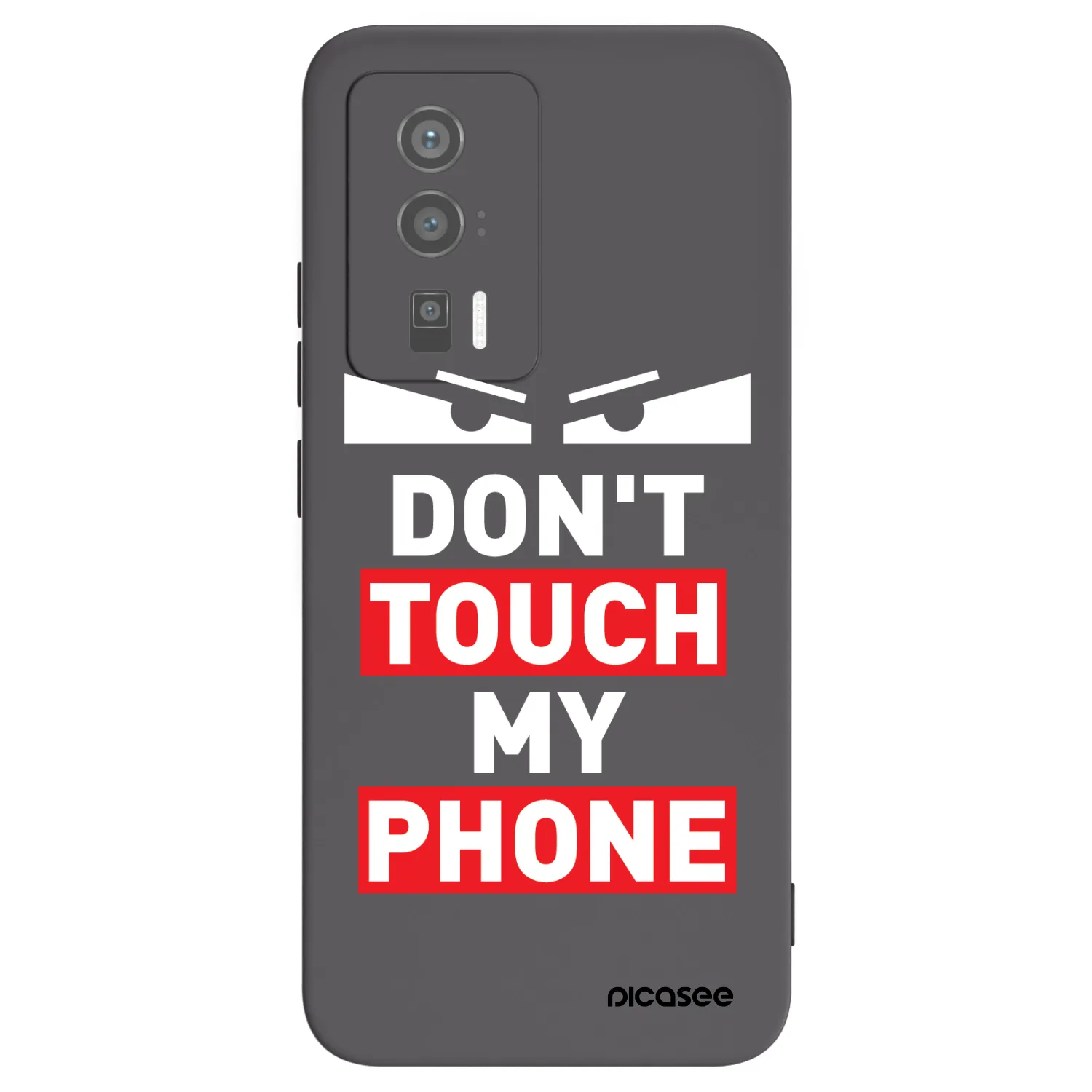 Picasee fekete szilikon tok az alábbi mobiltelefonokra Xiaomi Poco F5 Pro 5G - Shadow Eye - Transparent