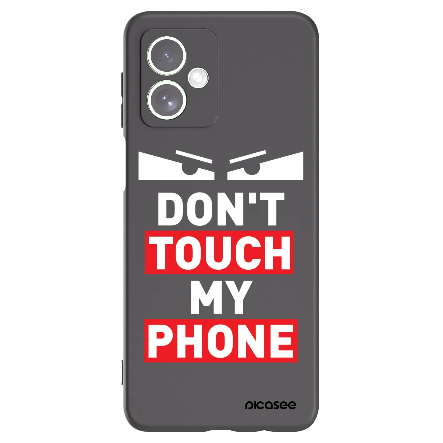 Picasee fekete szilikon tok az alábbi mobiltelefonokra Motorola Moto G54 5G - Shadow Eye - Transparent