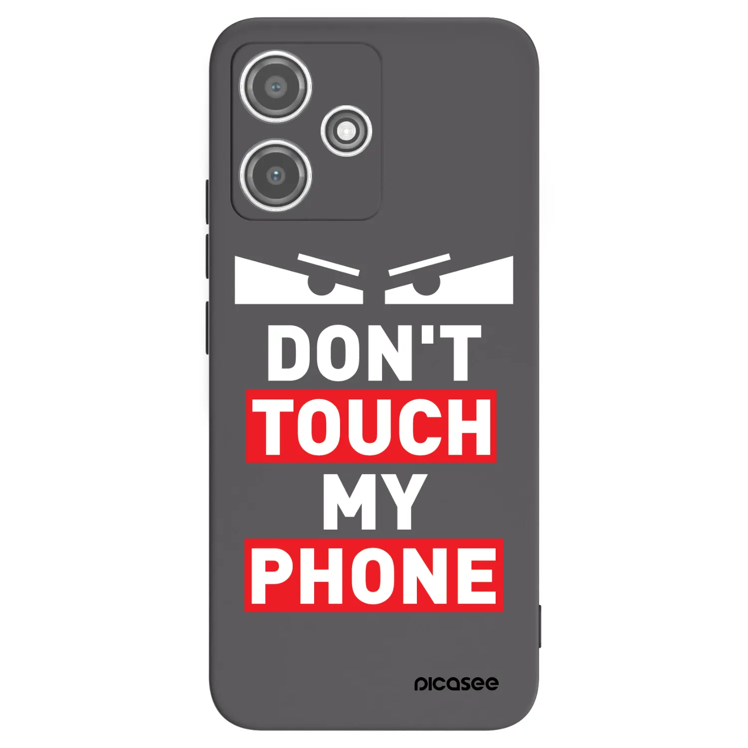 Picasee fekete szilikon tok az alábbi mobiltelefonokra Xiaomi Redmi 12 5G - Shadow Eye - Transparent