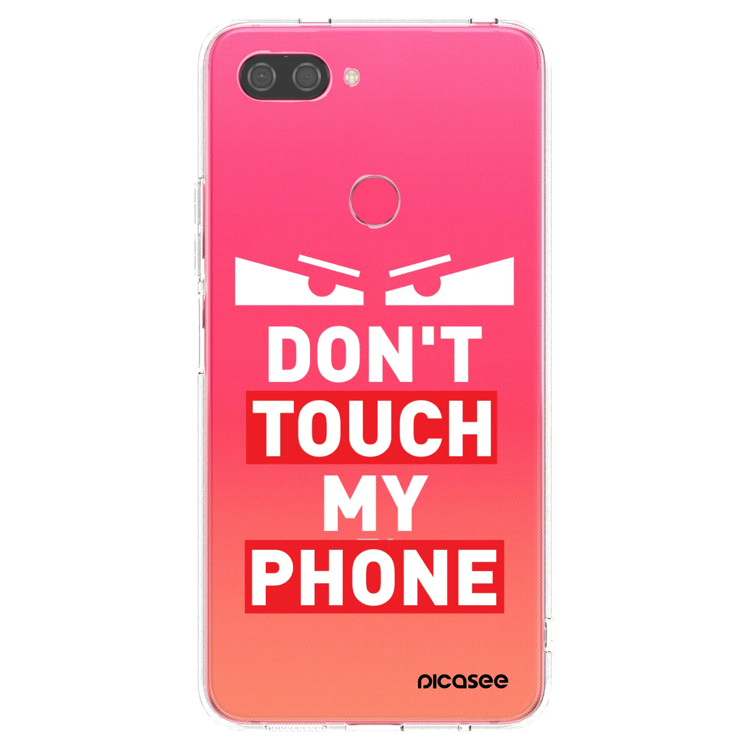 Picasee átlátszó szilikon tok az alábbi mobiltelefonokra Xiaomi Mi 8 Lite - Shadow Eye - Transparent