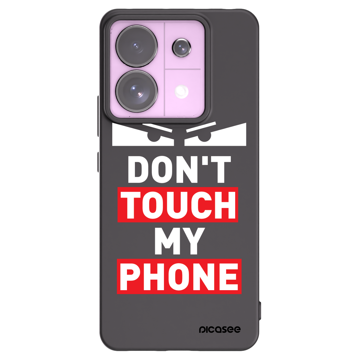 Picasee fekete szilikon tok az alábbi mobiltelefonokra Xiaomi Redmi Note 13 Pro 5G - Shadow Eye - Transparent