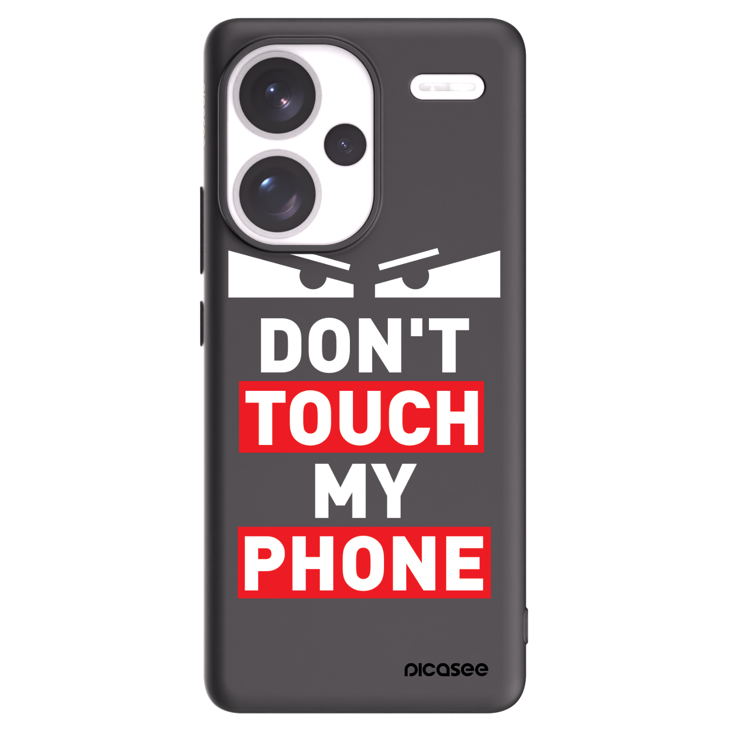 Picasee fekete szilikon tok az alábbi mobiltelefonokra Xiaomi Redmi Note 13 Pro+ 5G - Shadow Eye - Transparent