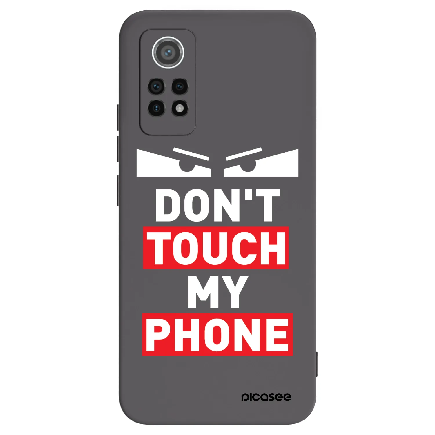 Picasee fekete szilikon tok az alábbi mobiltelefonokra Xiaomi Redmi Note 12 Pro 4G - Shadow Eye - Transparent