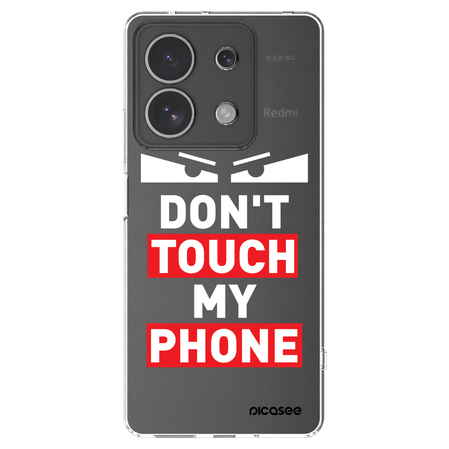 Picasee átlátszó szilikon tok az alábbi mobiltelefonokra Xiaomi Redmi Note 13 4G - Shadow Eye - Transparent