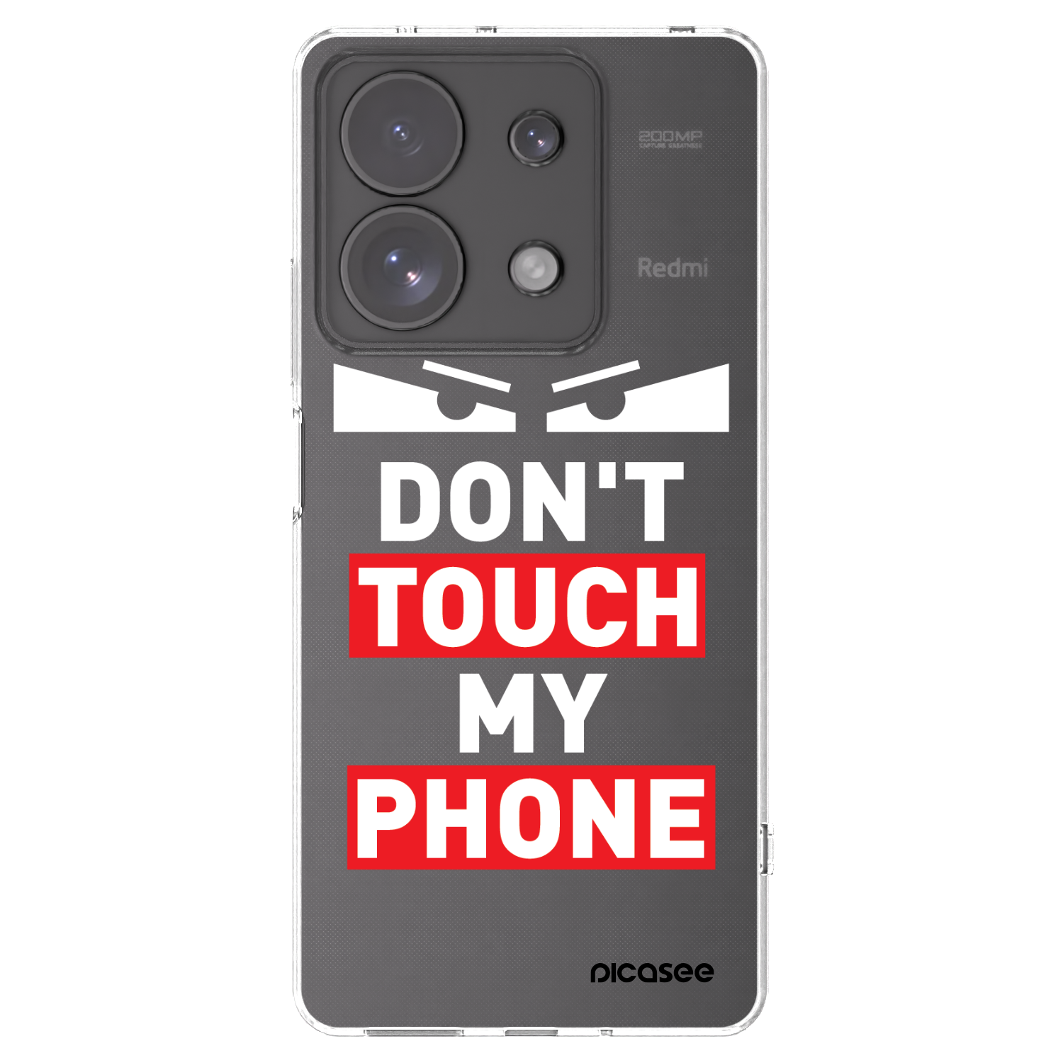 Picasee átlátszó szilikon tok az alábbi mobiltelefonokra Xiaomi Redmi Note 13 Pro 4G - Shadow Eye - Transparent