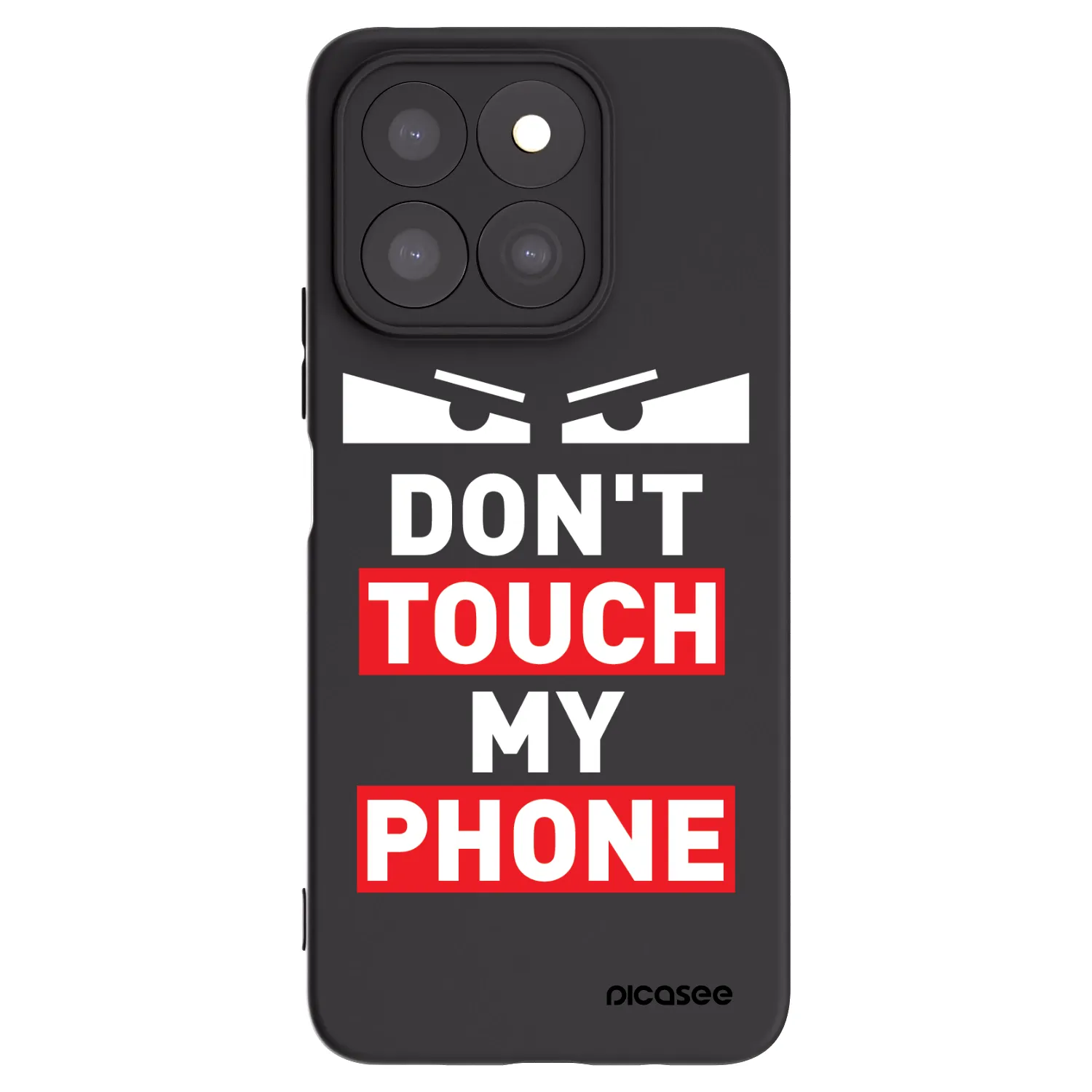 Picasee fekete szilikon tok az alábbi mobiltelefonokra Honor X8b - Shadow Eye - Transparent