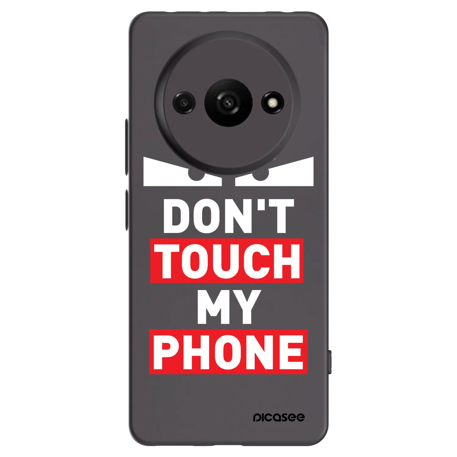 Picasee fekete szilikon tok az alábbi mobiltelefonokra Xiaomi Redmi A3 - Shadow Eye - Transparent