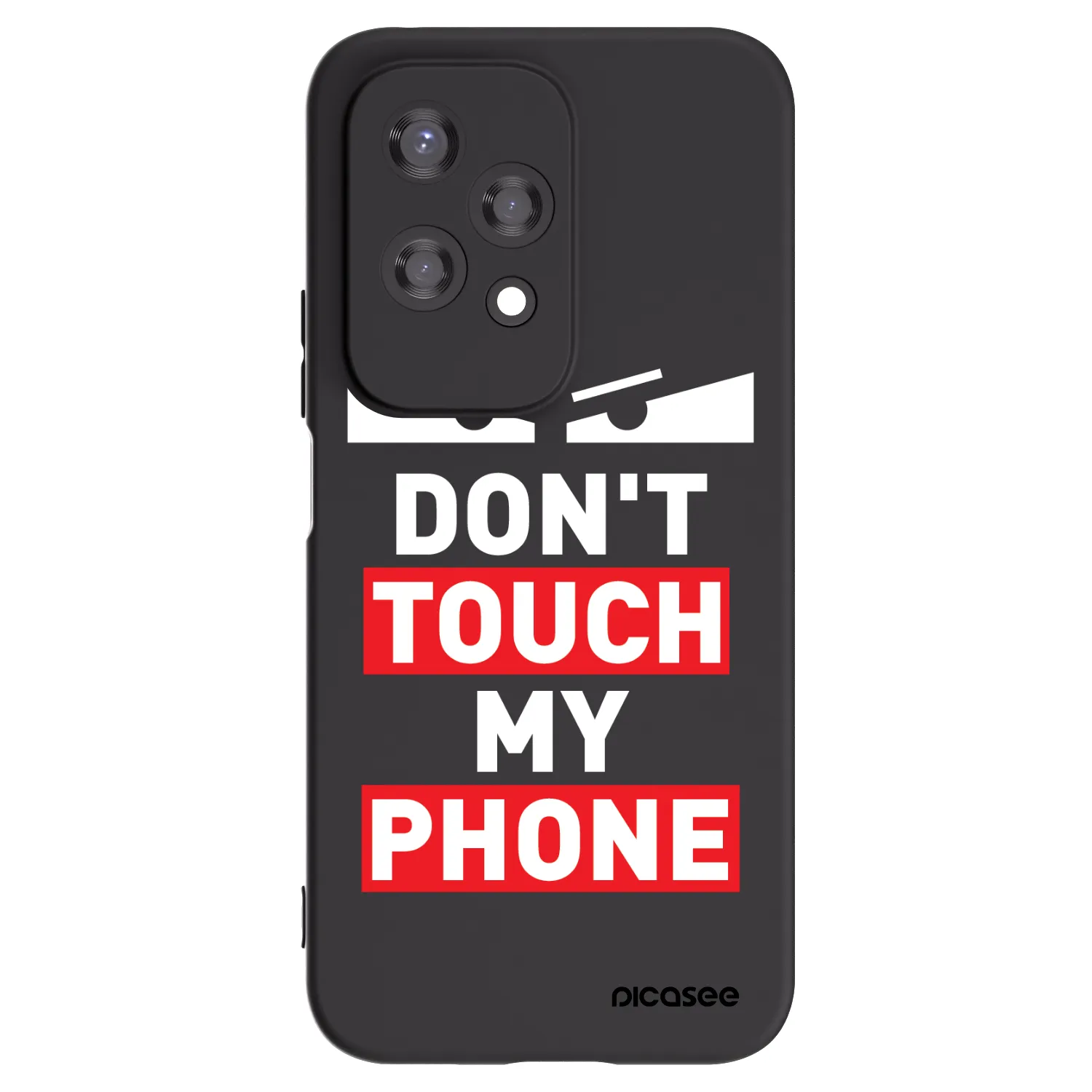 Picasee fekete szilikon tok az alábbi mobiltelefonokra Honor 200 Lite - Shadow Eye - Transparent