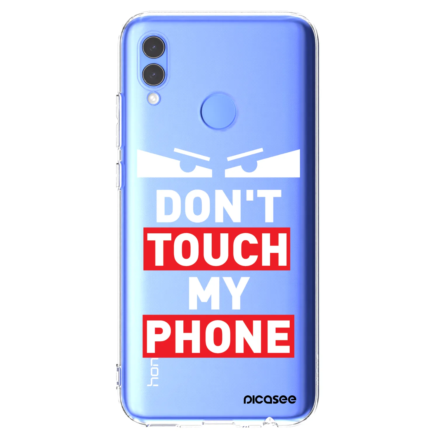 Picasee átlátszó szilikon tok az alábbi mobiltelefonokra Huawei P Smart 2019 - Shadow Eye - Transparent