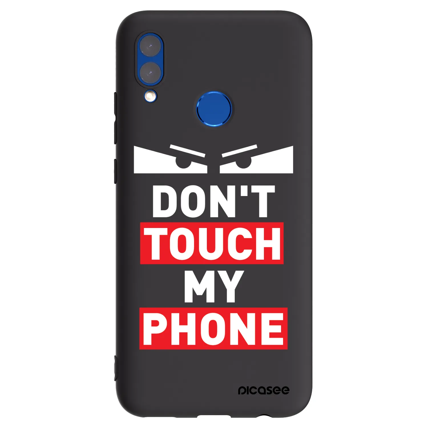 Picasee fekete szilikon tok az alábbi mobiltelefonokra Honor 10 Lite - Shadow Eye - Transparent