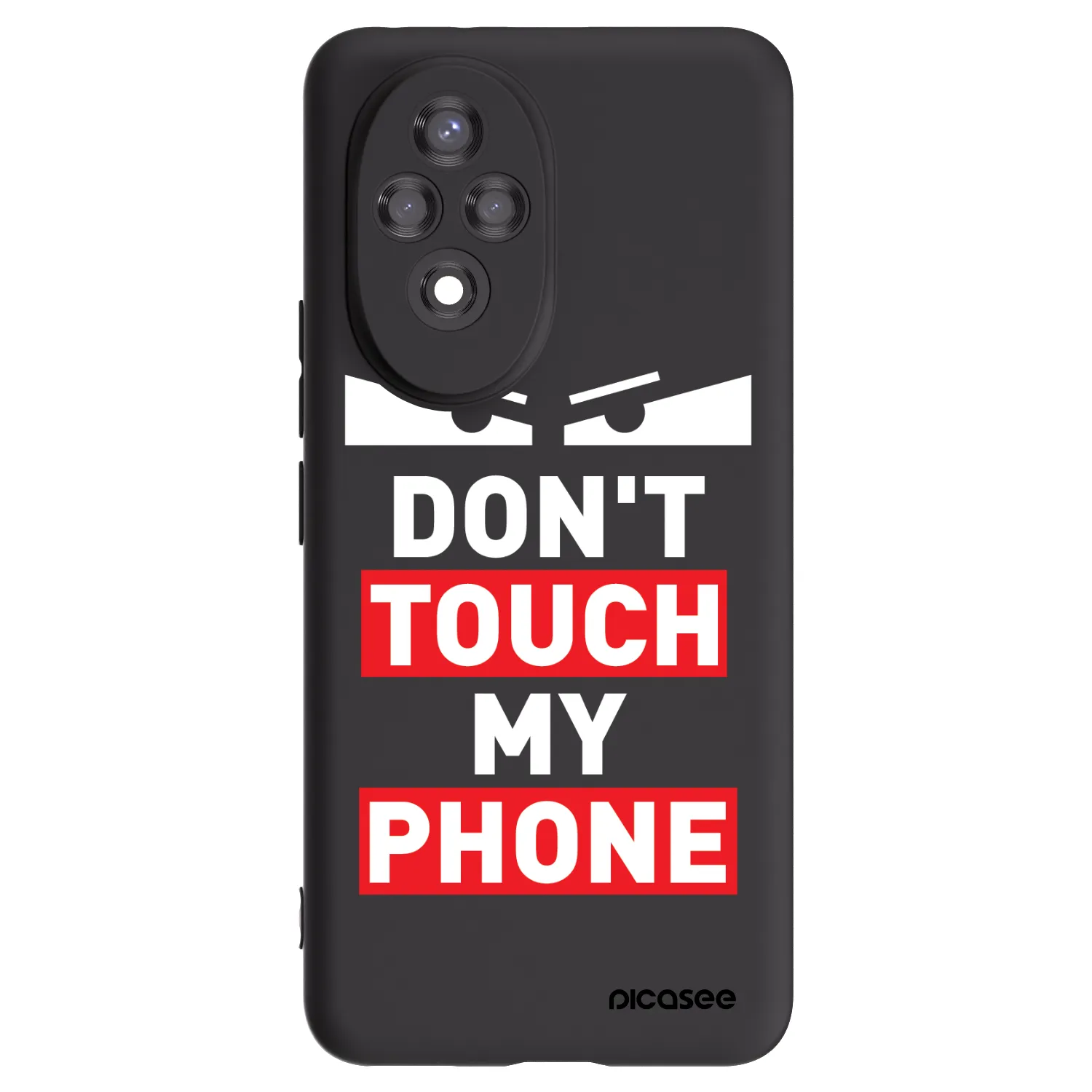 Picasee fekete szilikon tok az alábbi mobiltelefonokra Honor 200 5G - Shadow Eye - Transparent