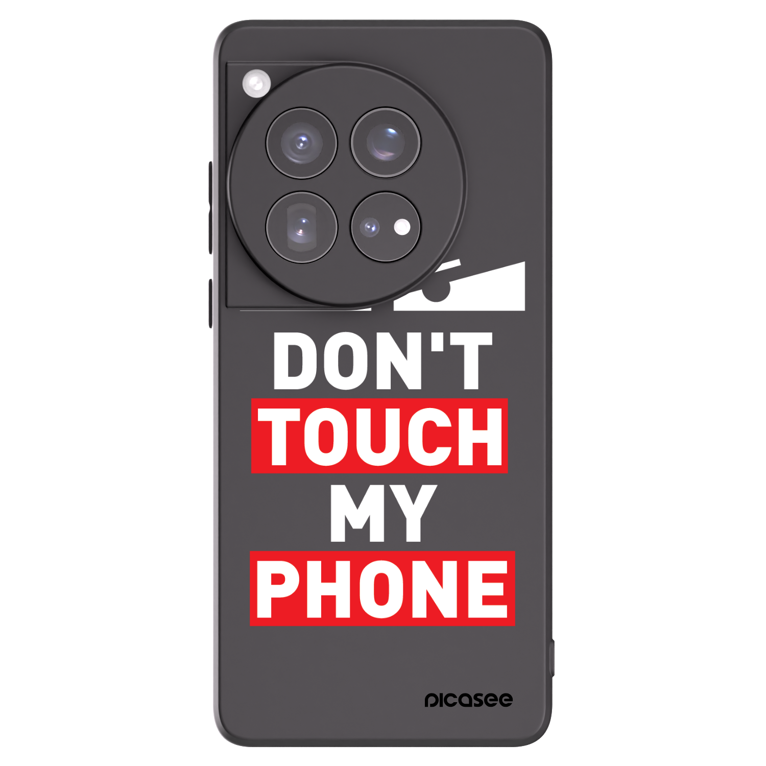 Picasee fekete szilikon tok az alábbi mobiltelefonokra OnePlus 12 5G - Shadow Eye - Transparent