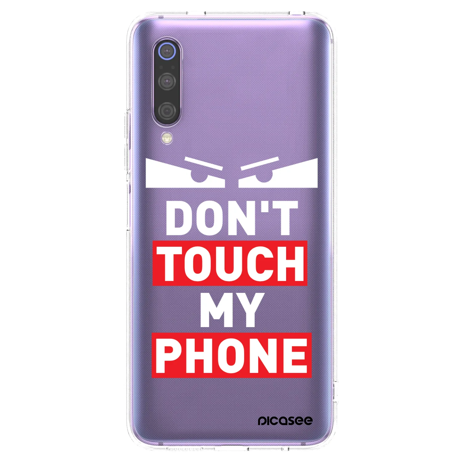 Picasee átlátszó szilikon tok az alábbi mobiltelefonokra Xiaomi Mi 9 - Shadow Eye - Transparent