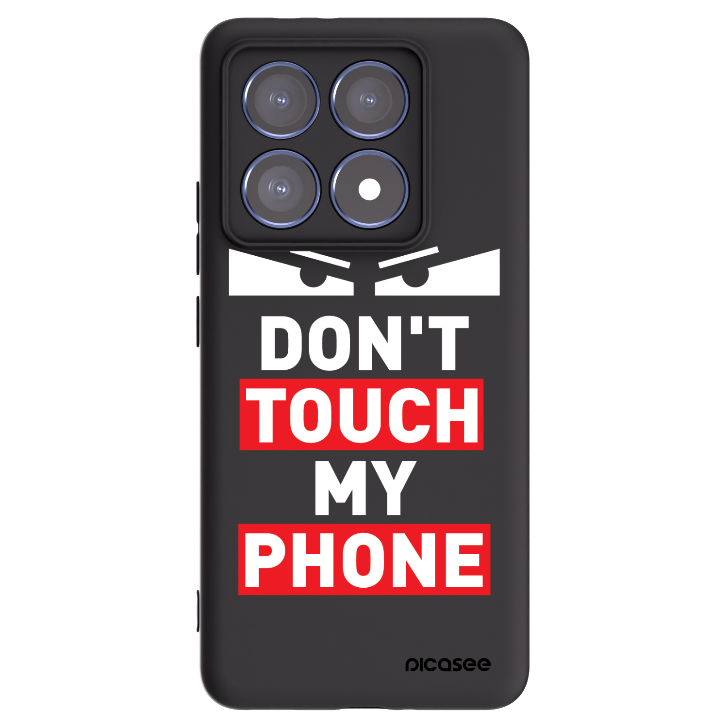 Picasee fekete szilikon tok az alábbi mobiltelefonokra Xiaomi 14T Pro - Shadow Eye - Transparent