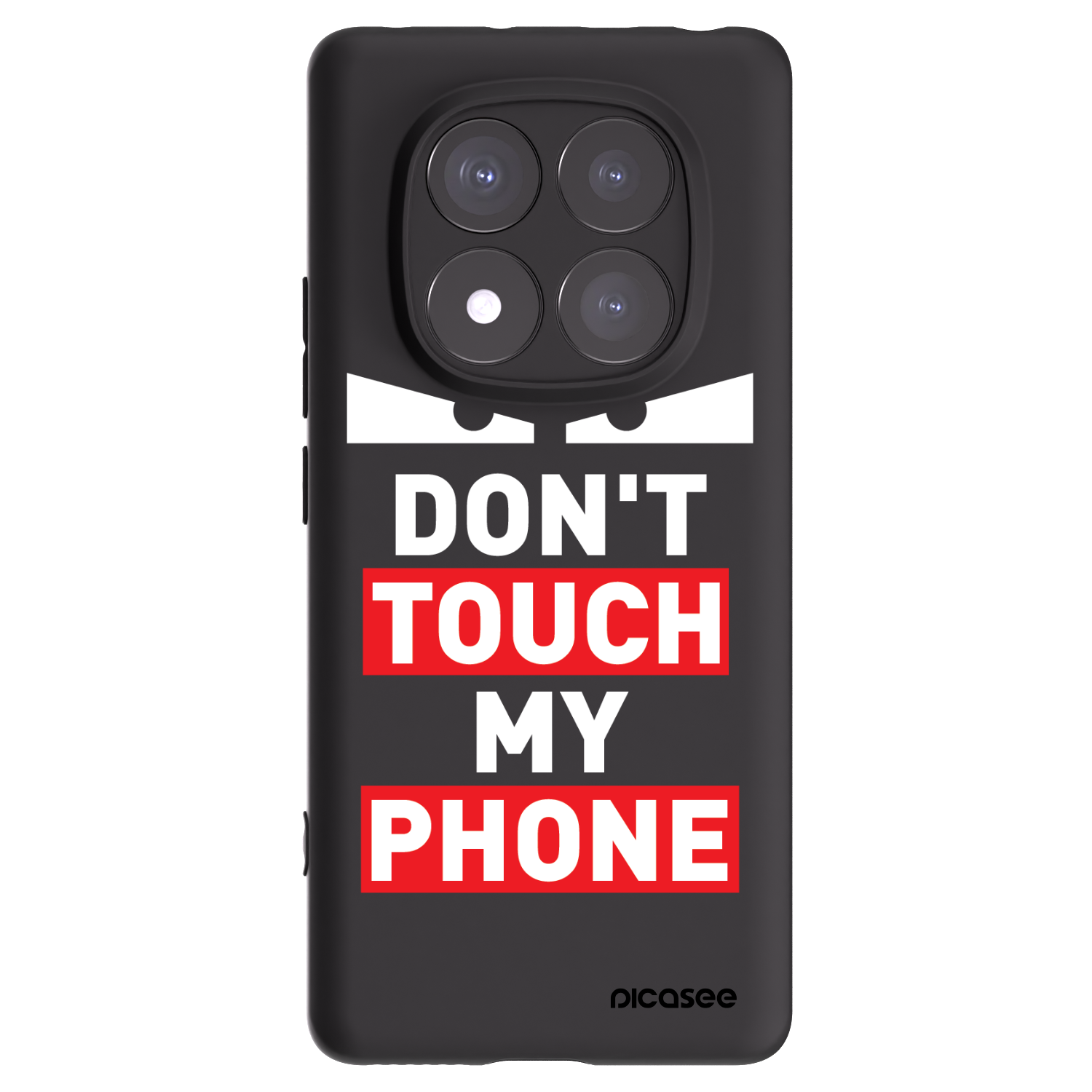 Picasee fekete szilikon tok az alábbi mobiltelefonokra Xiaomi Redmi Note 14 Pro 5G - Shadow Eye - Transparent