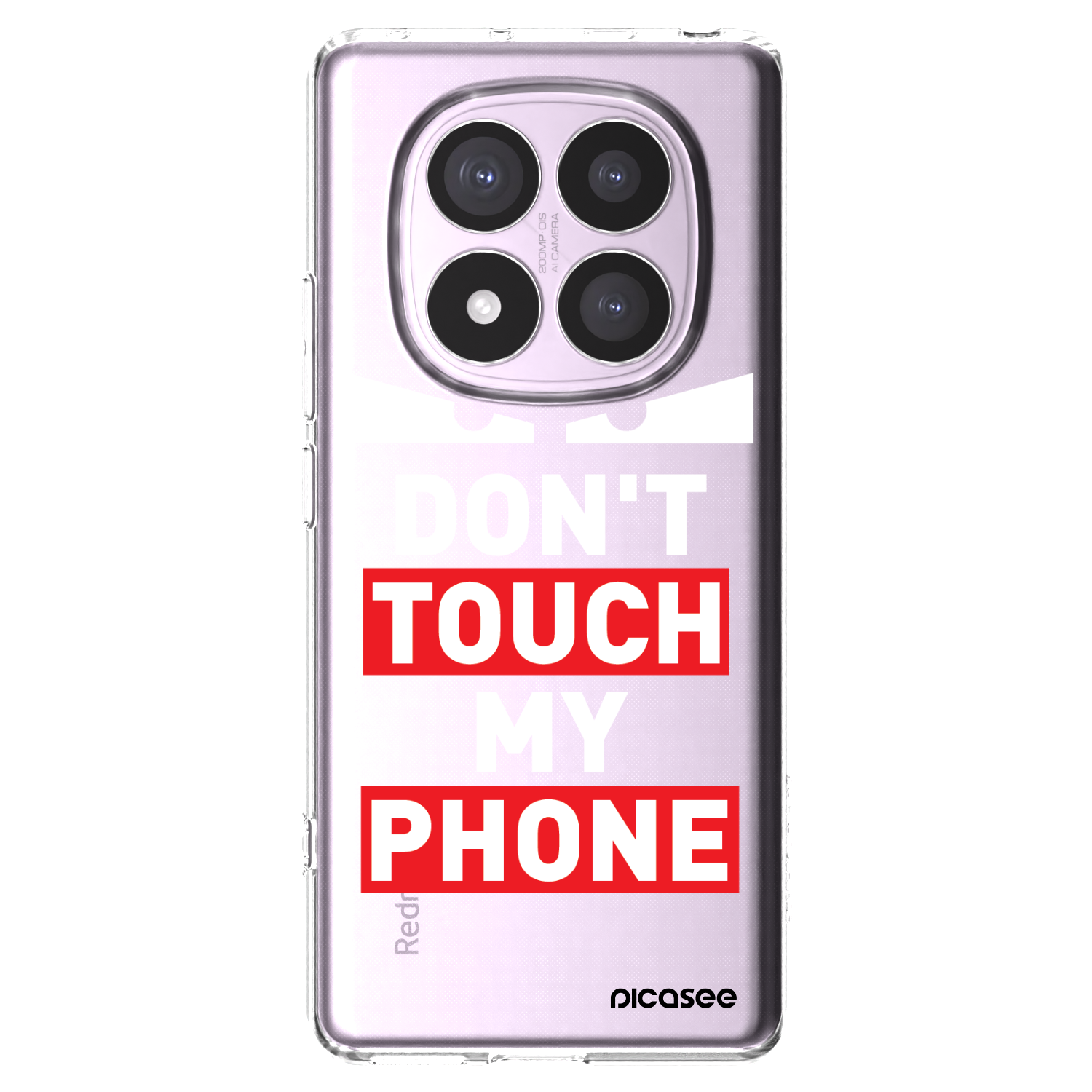 Picasee átlátszó szilikon tok az alábbi mobiltelefonokra Xiaomi Redmi Note 14 Pro 5G - Shadow Eye - Transparent