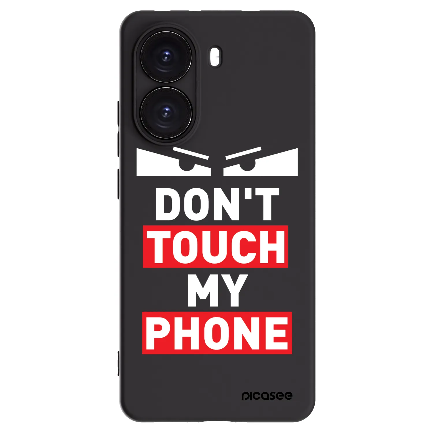 Picasee fekete szilikon tok az alábbi mobiltelefonokra Xiaomi Poco X7 Pro 5G - Shadow Eye - Transparent