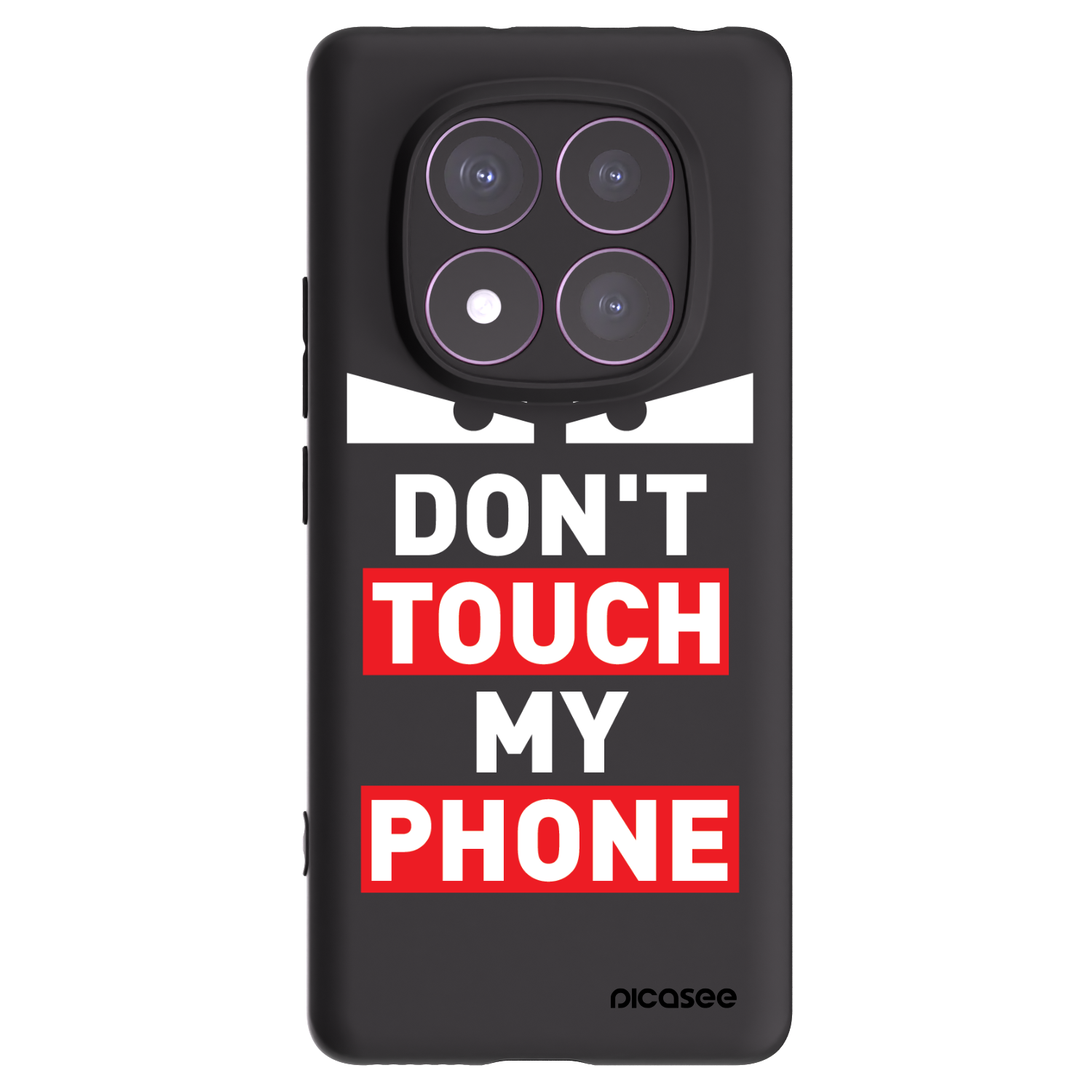 Picasee fekete szilikon tok az alábbi mobiltelefonokra Xiaomi Redmi Note 14 Pro 4G - Shadow Eye - Transparent