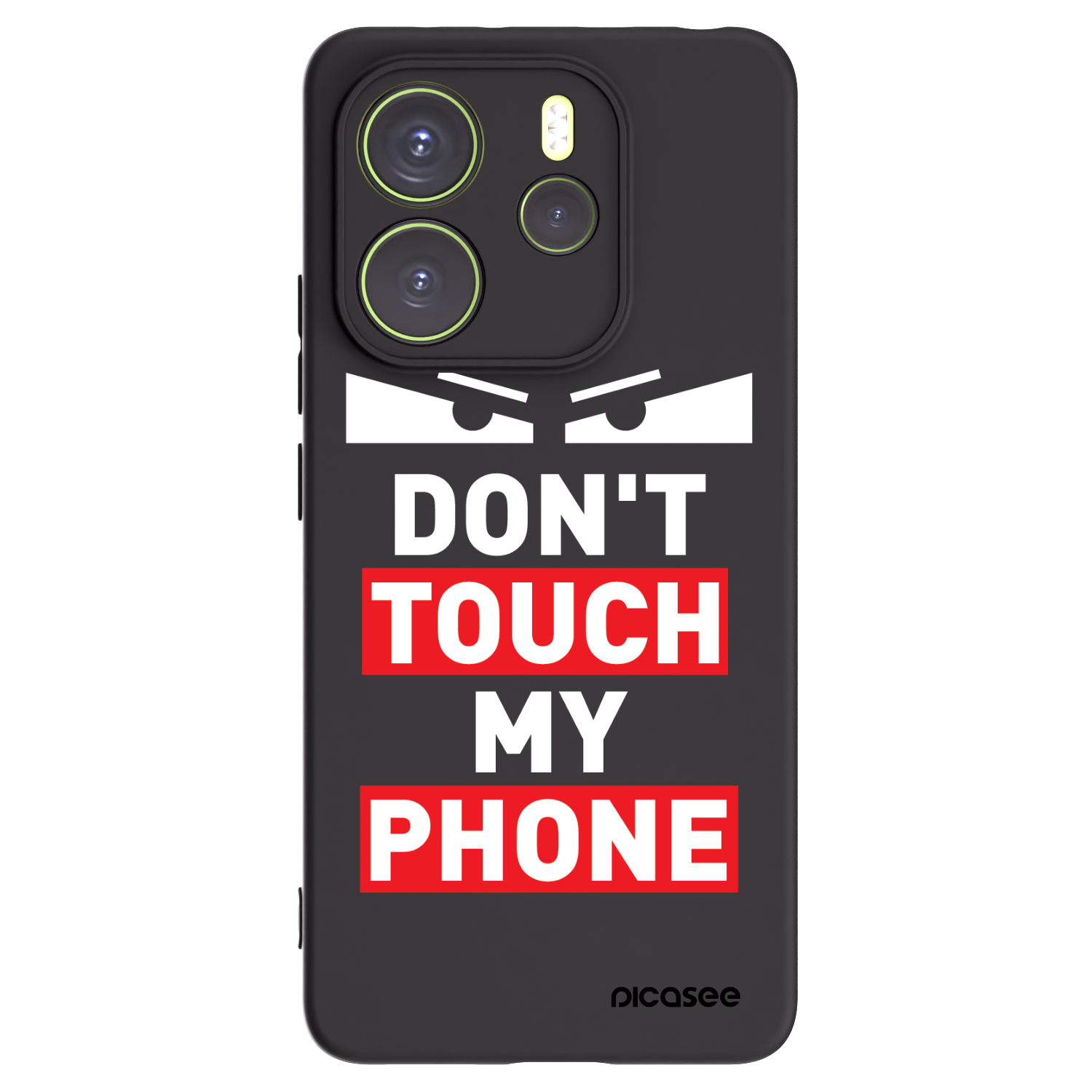 Picasee fekete szilikon tok az alábbi mobiltelefonokra Xiaomi Redmi Note 14 4G - Shadow Eye - Transparent