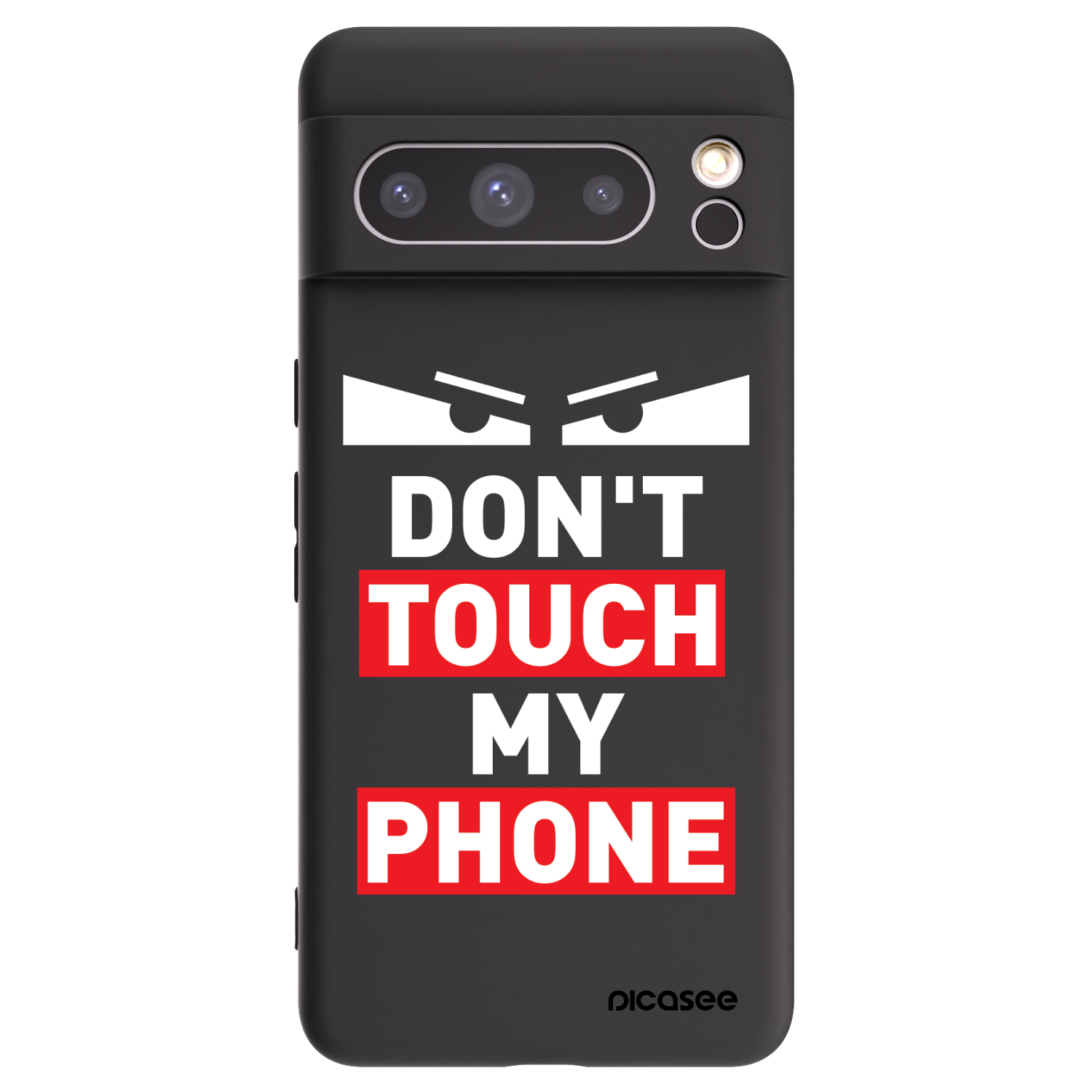 Picasee fekete szilikon tok az alábbi mobiltelefonokra Google Pixel 8 Pro - Shadow Eye - Transparent