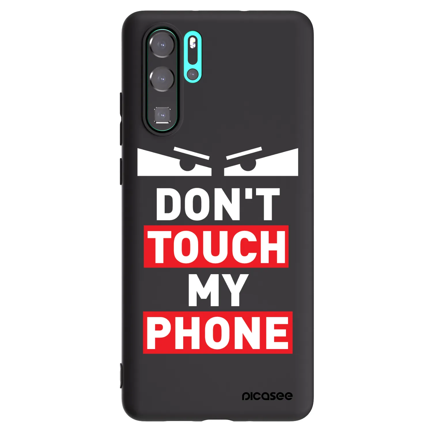 Picasee fekete szilikon tok az alábbi mobiltelefonokra Huawei P30 Pro - Shadow Eye - Transparent