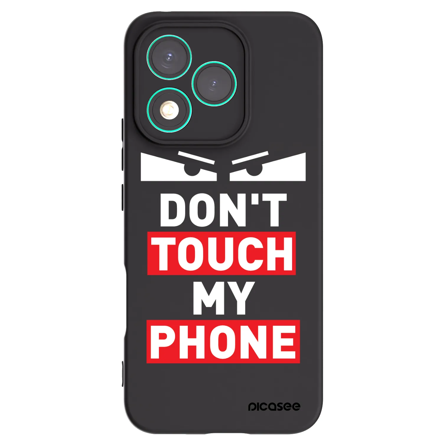 Picasee fekete szilikon tok az alábbi mobiltelefonokra Honor 400 Lite 5G - Shadow Eye - Transparent