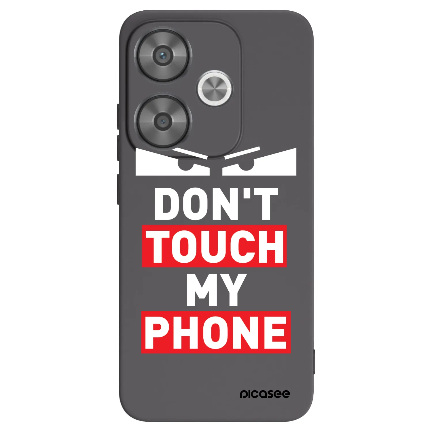 Picasee fekete szilikon tok az alábbi mobiltelefonokra Xiaomi Poco F6 - Shadow Eye - Transparent