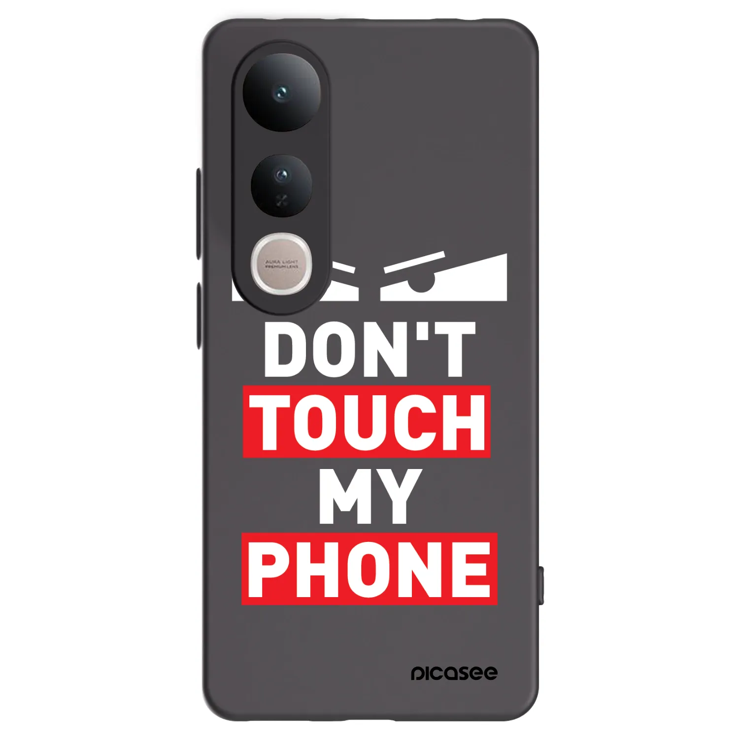Picasee fekete szilikon tok az alábbi mobiltelefonokra Vivo V50 Lite 5G - Shadow Eye - Transparent