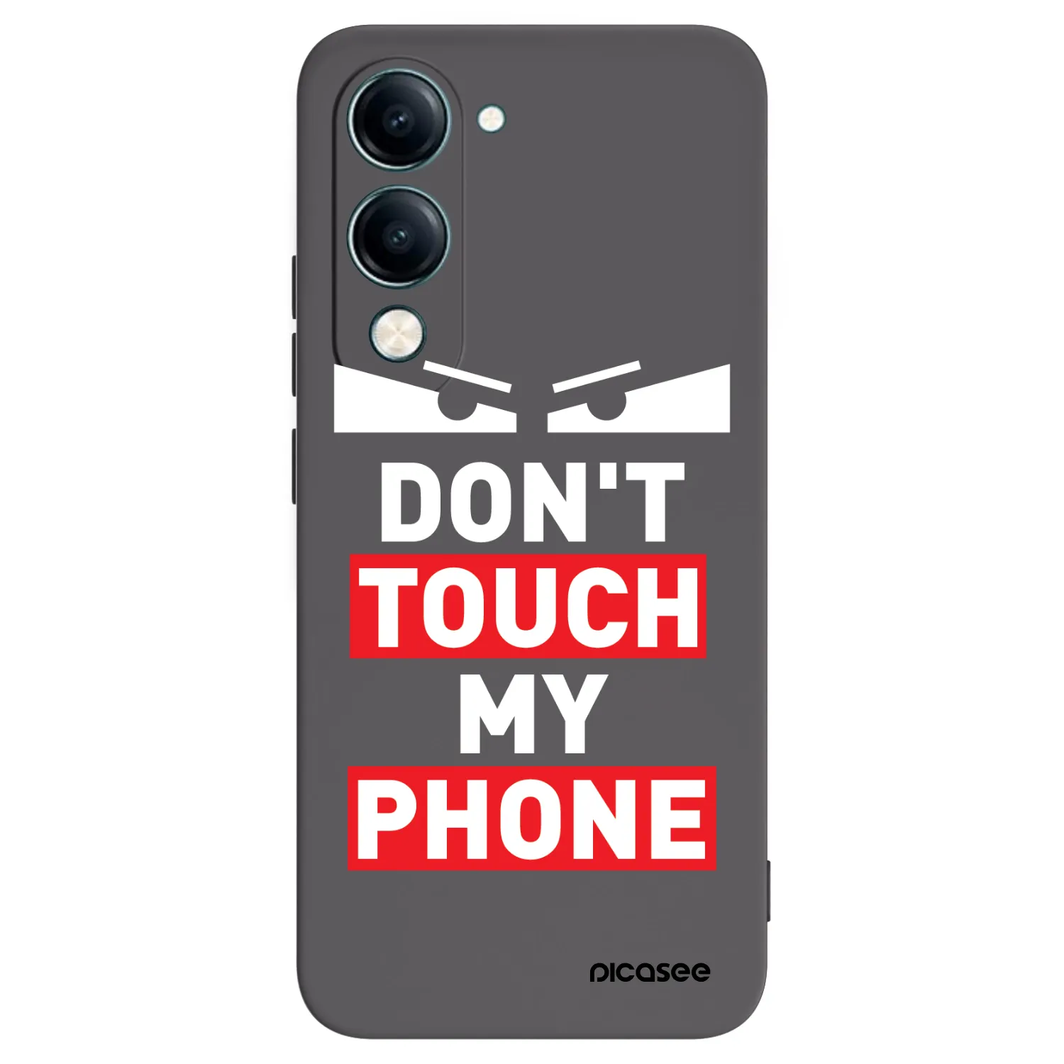 Picasee fekete szilikon tok az alábbi mobiltelefonokra Vivo Y29s 5G - Shadow Eye - Transparent