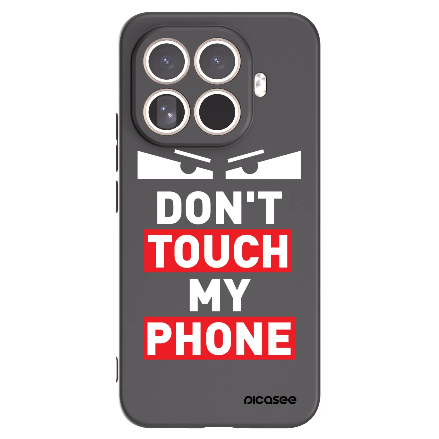 Picasee fekete szilikon tok az alábbi mobiltelefonokra Xiaomi 15T Pro - Shadow Eye - Transparent