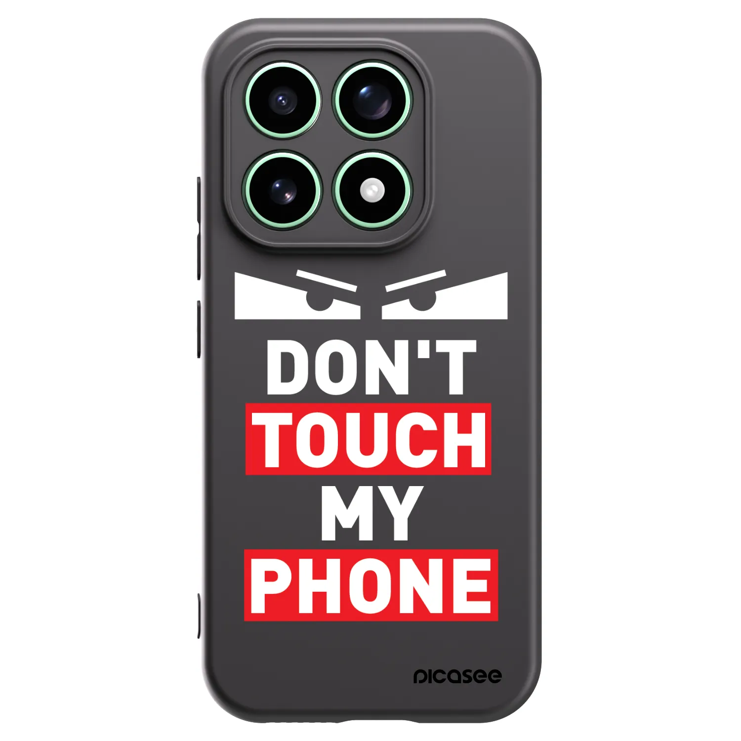 Picasee fekete szilikon tok az alábbi mobiltelefonokra Xiaomi 17 - Shadow Eye - Transparent