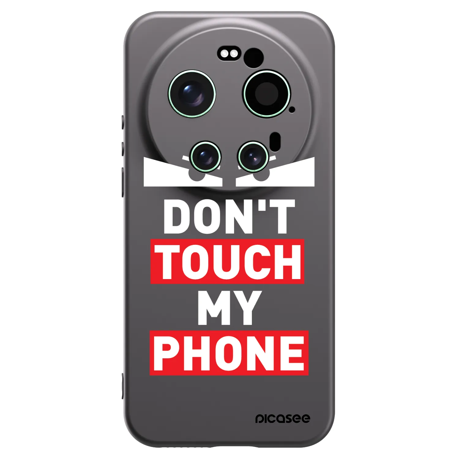 Picasee fekete szilikon tok az alábbi mobiltelefonokra Xiaomi 17 Ultra - Shadow Eye - Transparent