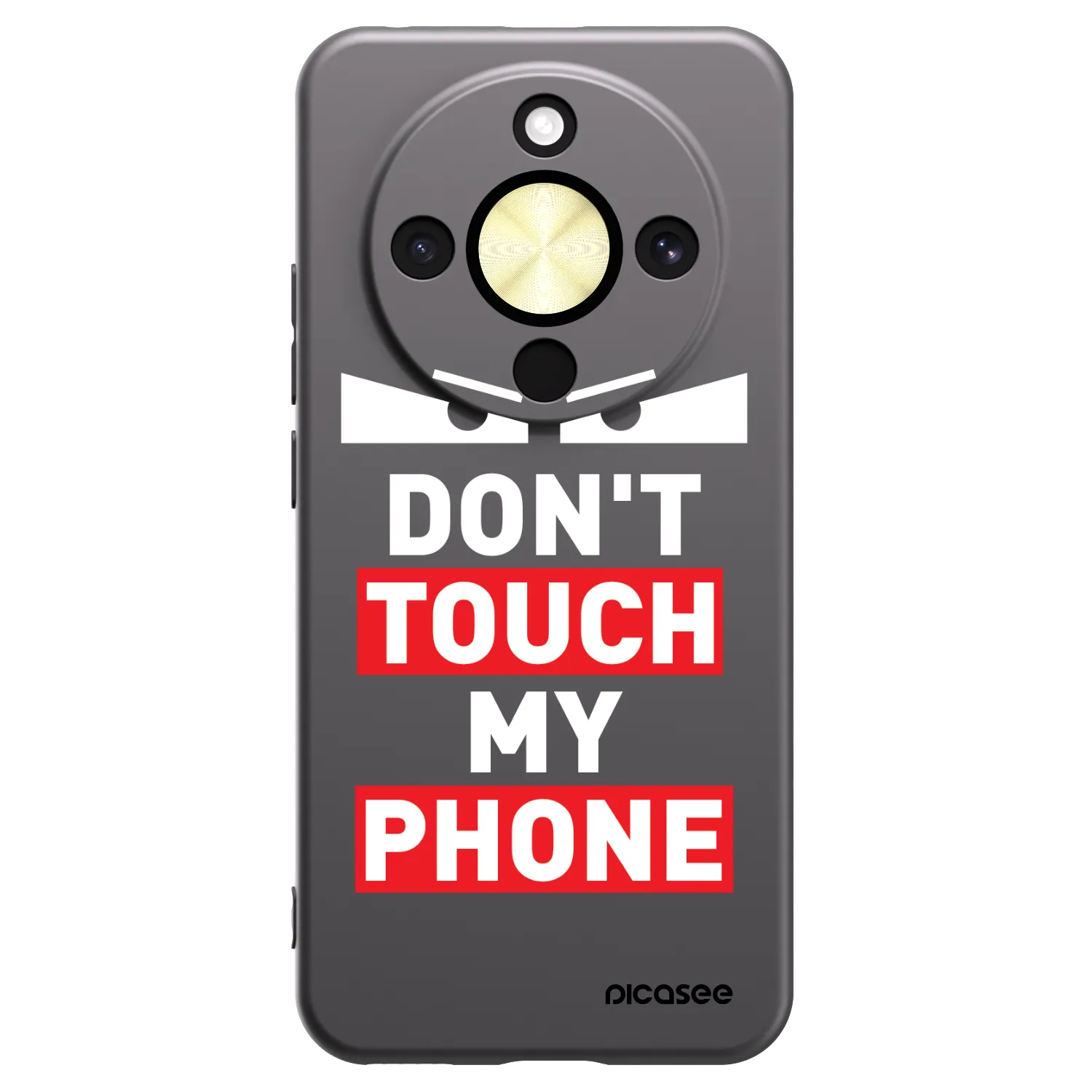 Picasee fekete szilikon tok az alábbi mobiltelefonokra Honor Magic8 Lite 5G - Shadow Eye - Transparent