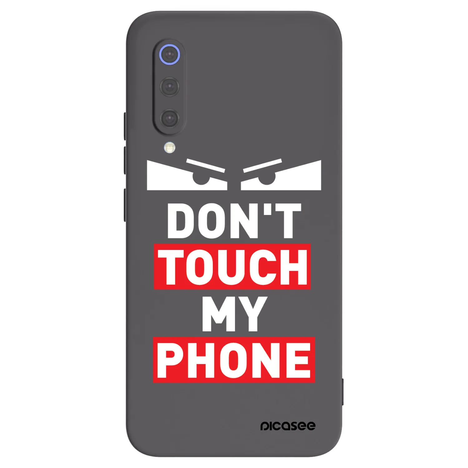 Picasee fekete szilikon tok az alábbi mobiltelefonokra Xiaomi Mi 9 SE - Shadow Eye - Transparent