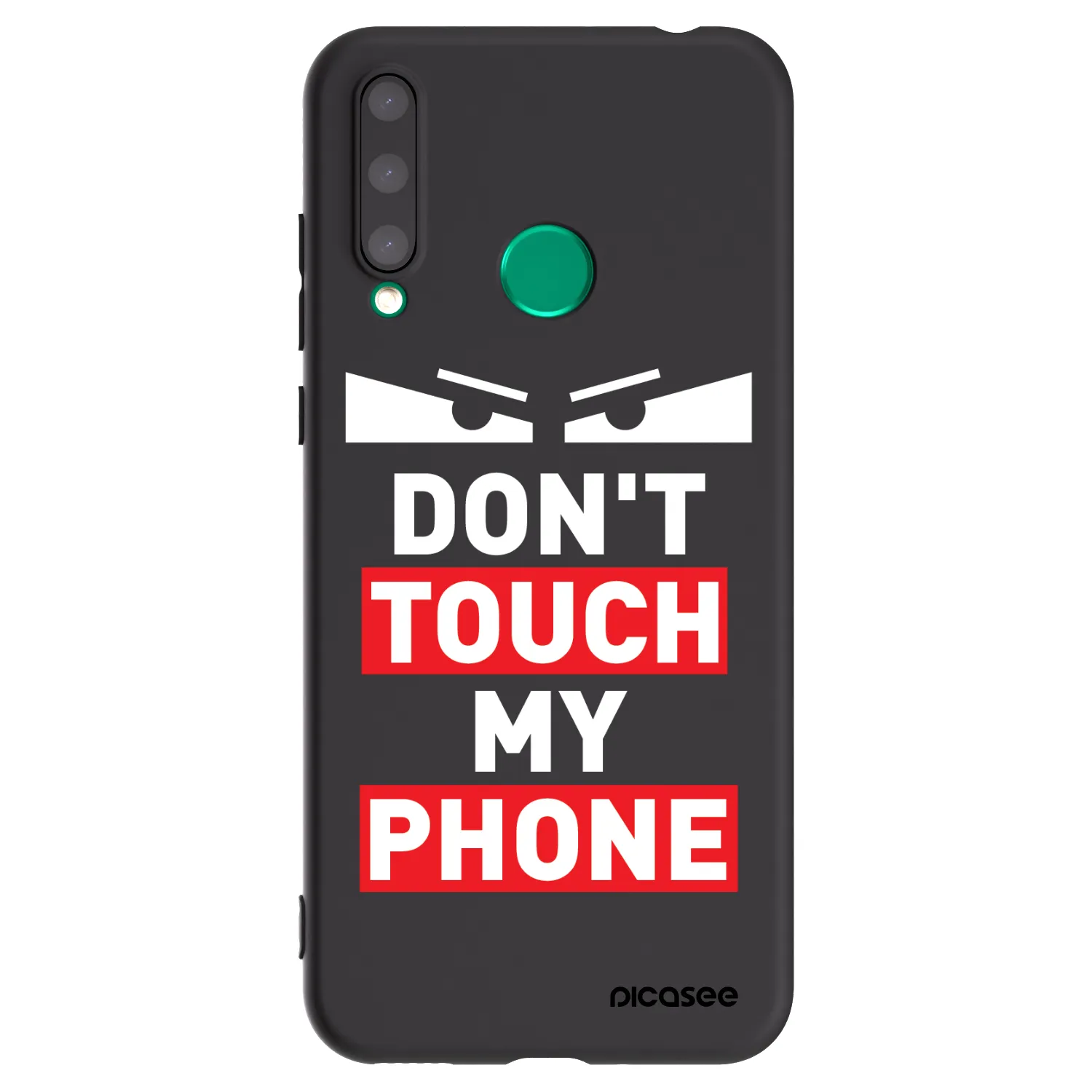 Picasee fekete szilikon tok az alábbi mobiltelefonokra Honor 20 Lite - Shadow Eye - Transparent