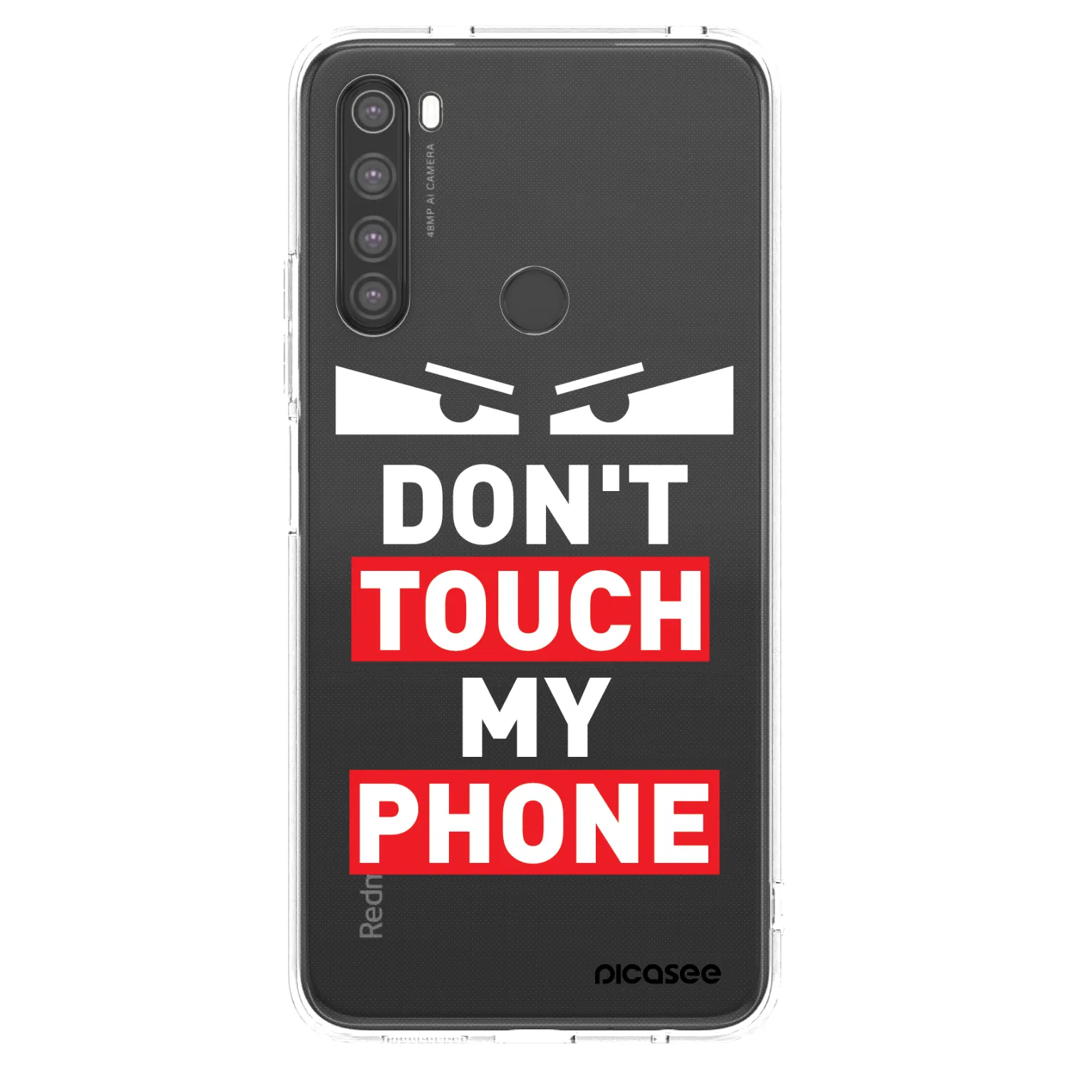 Picasee átlátszó szilikon tok az alábbi mobiltelefonokra Xiaomi Redmi Note 8 - Shadow Eye - Transparent