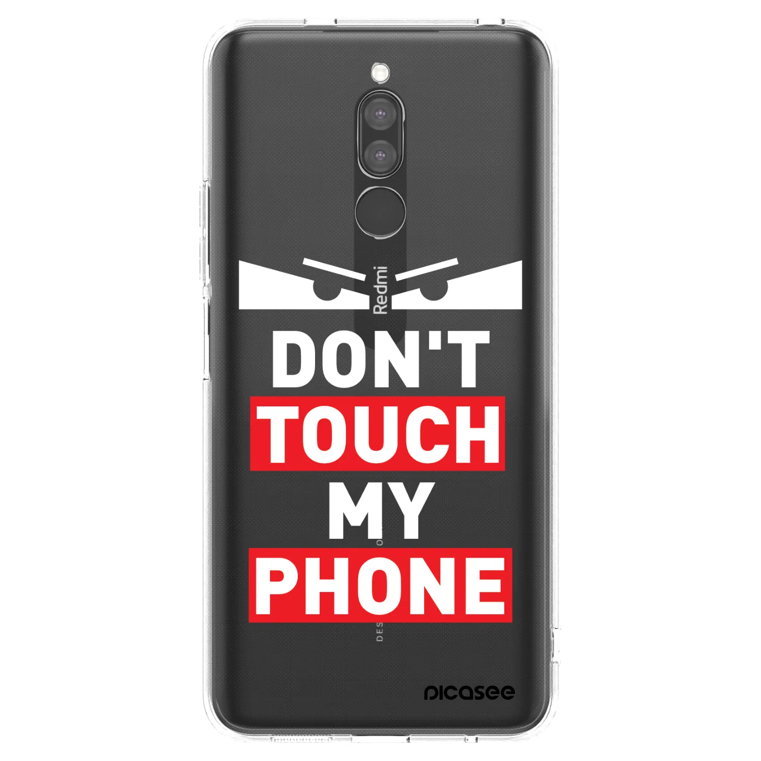 Picasee átlátszó szilikon tok az alábbi mobiltelefonokra Xiaomi Redmi 8 - Shadow Eye - Transparent