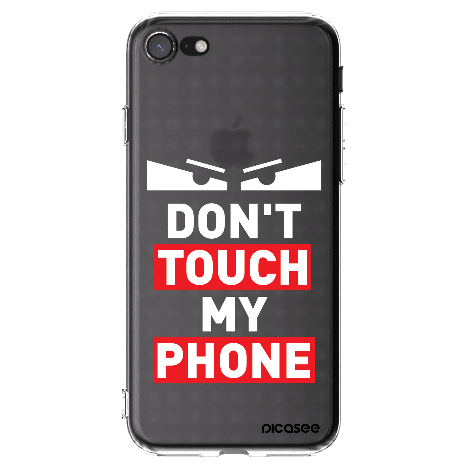 Picasee átlátszó szilikon tok az alábbi mobiltelefonokra Apple iPhone SE 2020 - Shadow Eye - Transparent