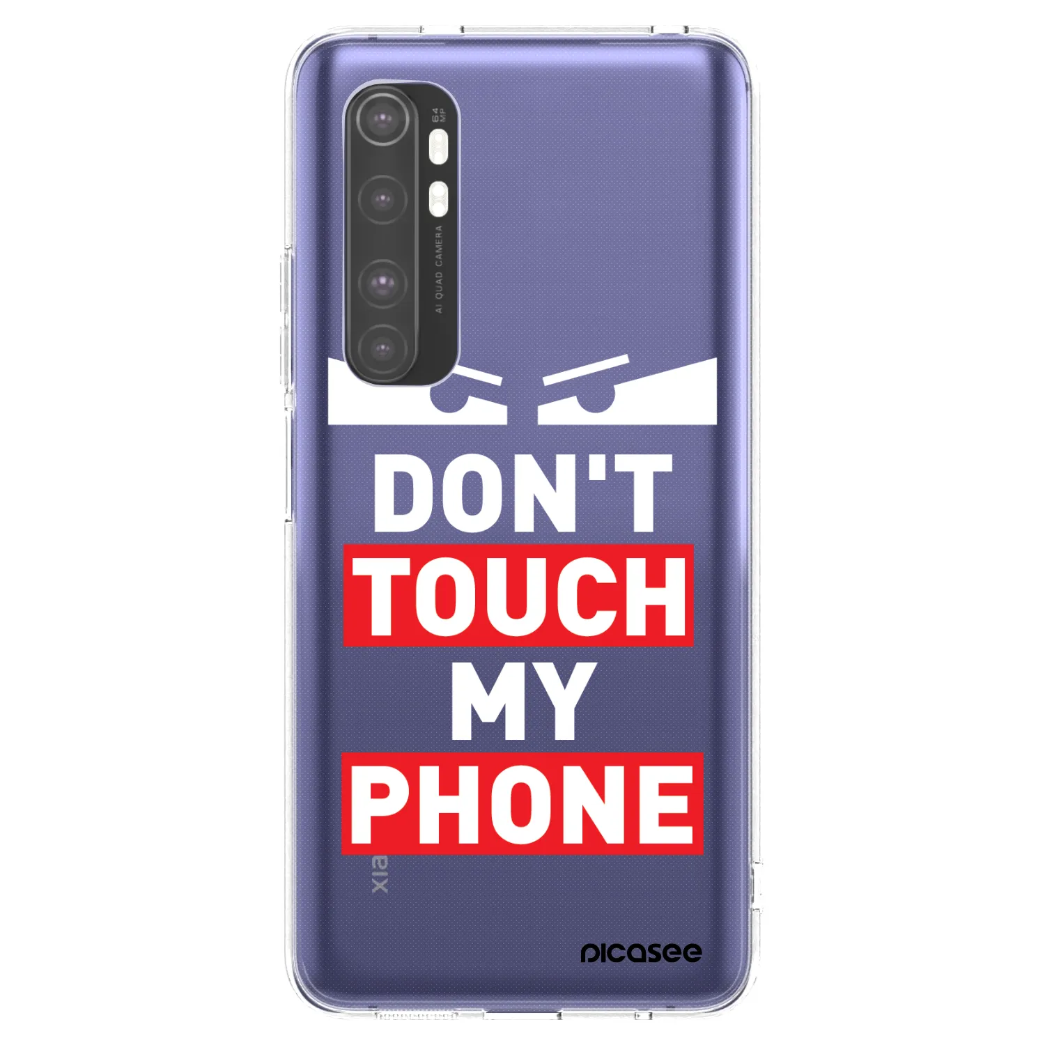 Picasee átlátszó szilikon tok az alábbi mobiltelefonokra Xiaomi Mi Note 10 Lite - Shadow Eye - Transparent