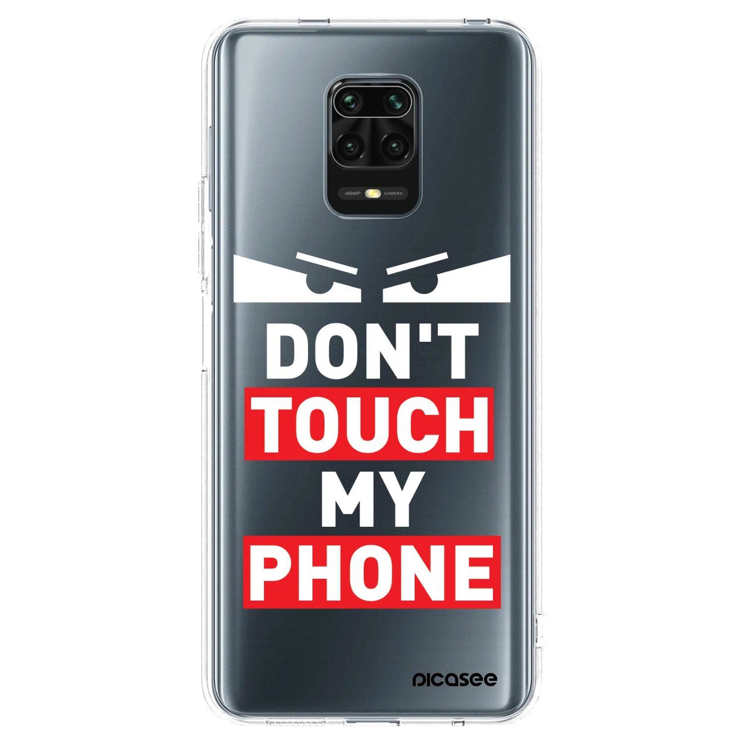 Picasee átlátszó szilikon tok az alábbi mobiltelefonokra Xiaomi Redmi Note 9S - Shadow Eye - Transparent