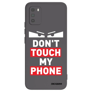 Picasee fekete szilikon tok az alábbi mobiltelefonokra Xiaomi Poco M3 - Shadow Eye - Transparent