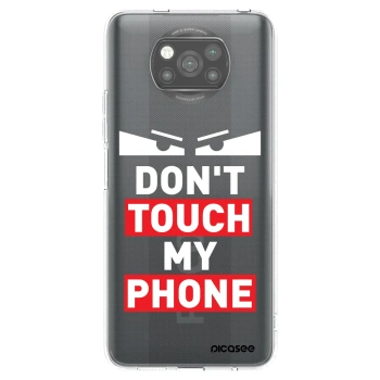 Picasee fekete szilikon tok az alábbi mobiltelefonokra Xiaomi Poco X3 Pro - Shadow Eye - Transparent