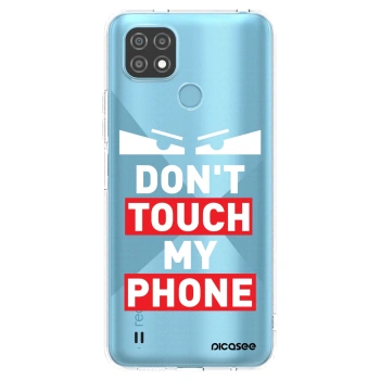 Picasee átlátszó szilikon tok az alábbi mobiltelefonokra Realme C21 - Shadow Eye - Transparent