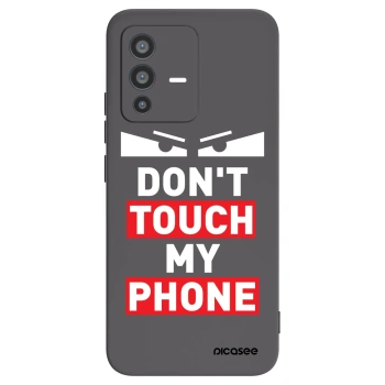 Picasee fekete szilikon tok az alábbi mobiltelefonokra Vivo V23 5G - Shadow Eye - Transparent