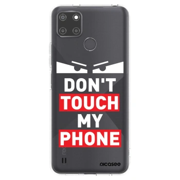 Picasee átlátszó szilikon tok az alábbi mobiltelefonokra Realme C21Y - Shadow Eye - Transparent