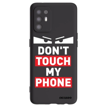 Picasee fekete szilikon tok az alábbi mobiltelefonokra OPPO A94 5G - Shadow Eye - Transparent