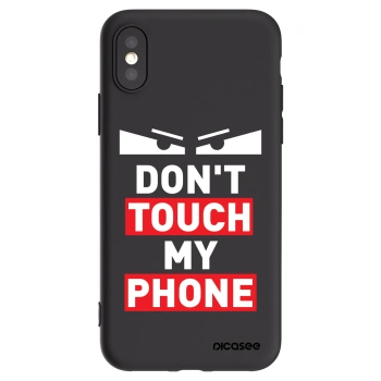 Picasee fekete szilikon tok az alábbi mobiltelefonokra Apple iPhone X/XS - Shadow Eye - Transparent