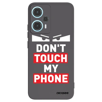 Picasee fekete szilikon tok az alábbi mobiltelefonokra Xiaomi Poco F5 - Shadow Eye - Transparent