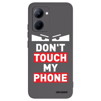Picasee fekete szilikon tok az alábbi mobiltelefonokra Realme C33 (2023) - Shadow Eye - Transparent
