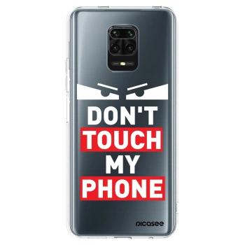 Picasee átlátszó szilikon tok az alábbi mobiltelefonokra Xiaomi Redmi Note 9 Pro - Shadow Eye - Transparent